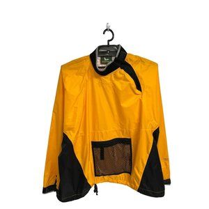 Field&Stream Men's Long Sleeve Light Weight Yellow Pullover Windbreaker Size XXL